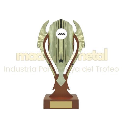 Imagen de Trofeo en fibra de madera ecológica con acrílico metalizado - M1.5903 